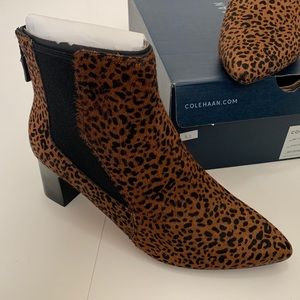 Woman's Boots Cole Haan Modern Classics Etta Bootie 60 Size 9 New Cheeta…
